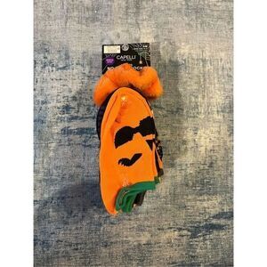 New! Capelli Halloween Socks 10 Pair with Bonus Orange Scrunchie S/M